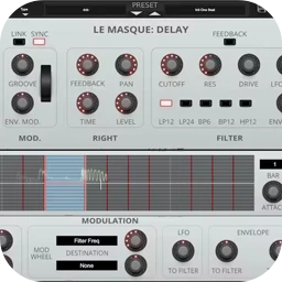 XILS lab LeMasqueDelay for Mac [创意十足且极具创新性的实时交互式延迟插件]