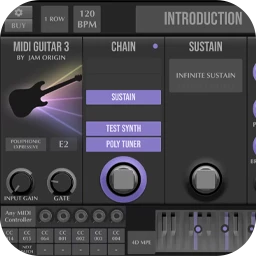Jam Origin MIDI Guitar for Mac [将你的吉他变成复音 MIDI 控制器]