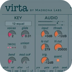 Madrona Labs Virta for Mac [一个可修补的工具箱，可以将你的声音变成新的合成器]