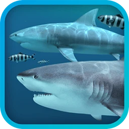 3Planesoft Sharks 3D for Mac [鲨鱼 3D 动态壁纸和屏幕保护程序]