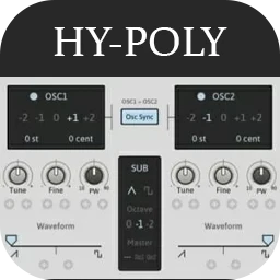 HY-Plugins HY-POLY for Mac [带 MIDI 和音频效果的复音合成器]