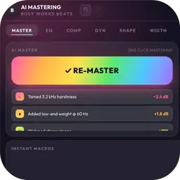 Busy Works Beats AI Mastering for Mac