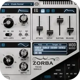 Pulsar Modular ZORBA for Mac [单音和复音软合成器]