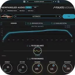 Newfangled Audio Fixate Midrange for Mac [清理混音中过于拥挤的中频部分]