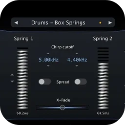 Physical Audio Dual Spring Reverb for Mac [用于模拟螺旋弹簧中波传播的插件]