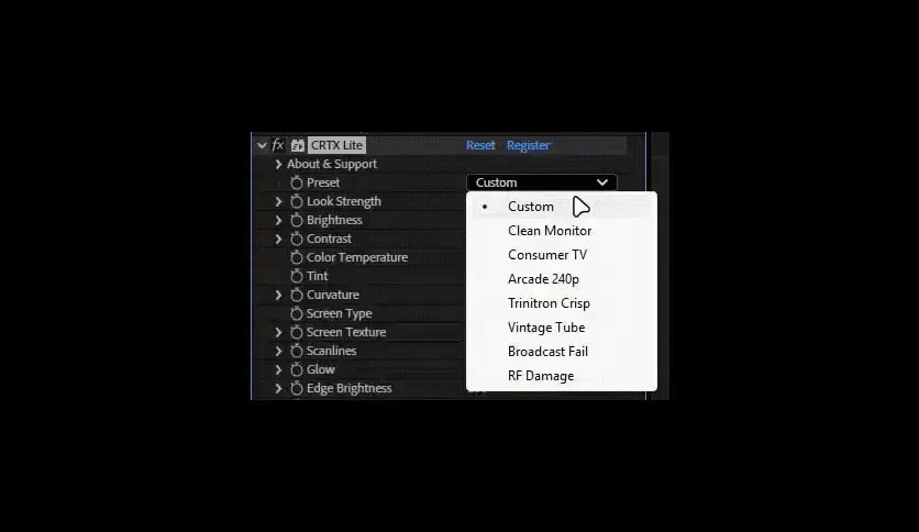 6a2aab0334d0e-aescripts-crtx-lite-for-mac-screenshot1